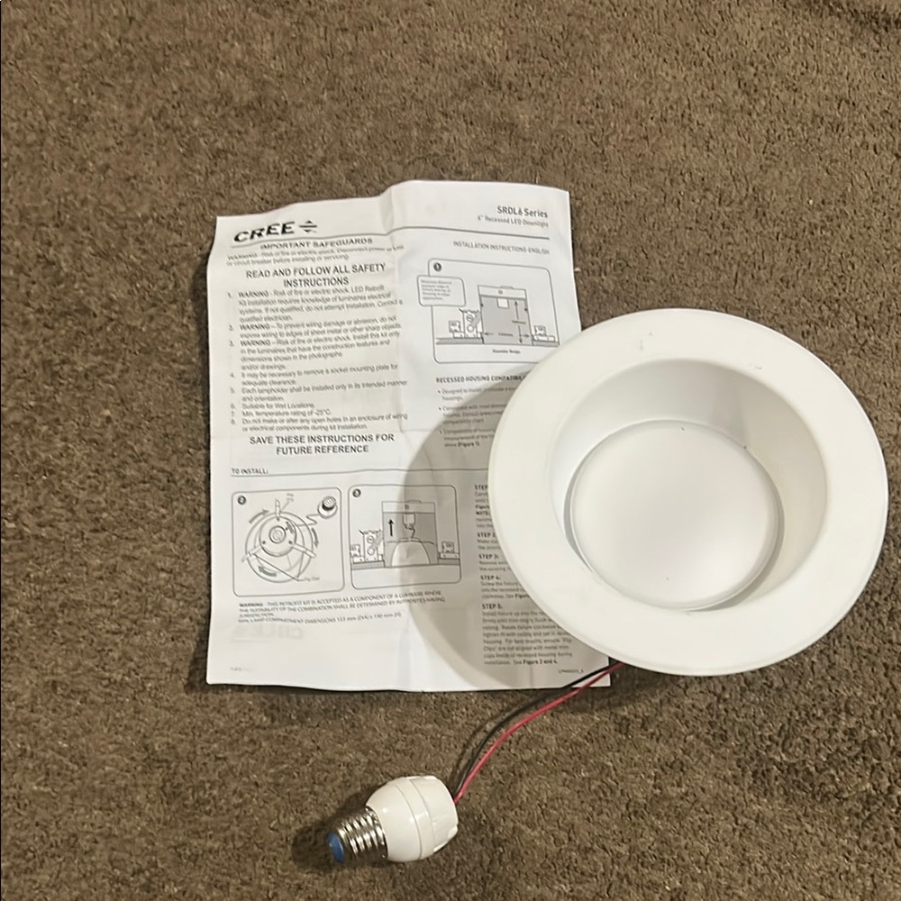 Adidas Blue and White LED Downlight